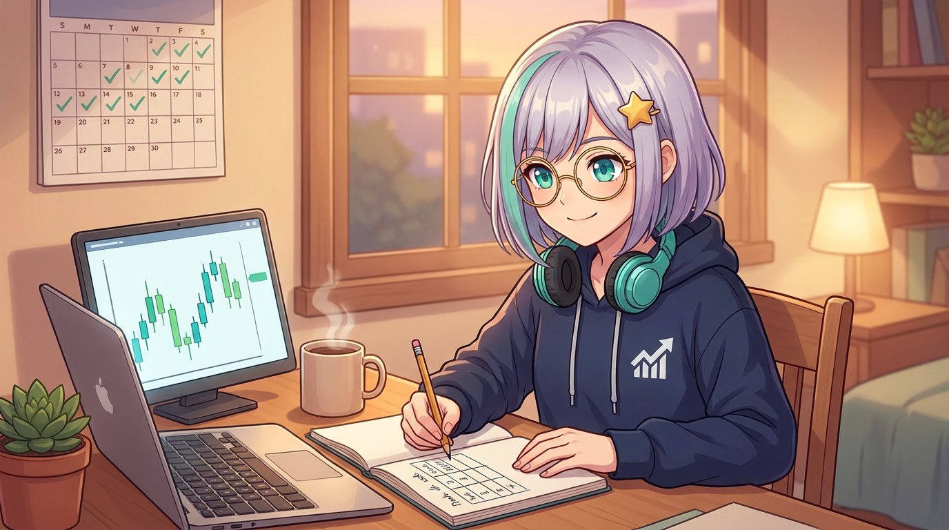 Nova journaling at her desk